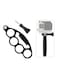 Generic - Handheld Knuckle Finger Grip Mount Black