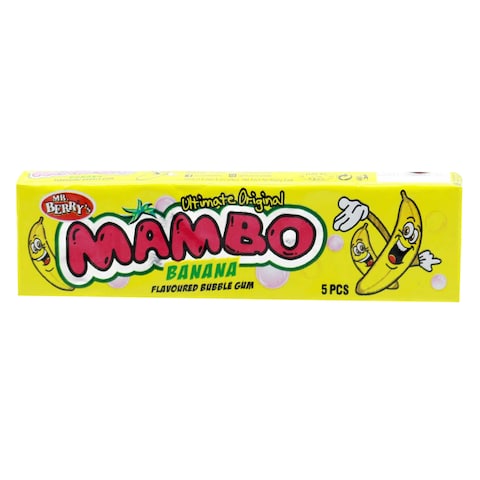 Mr. Berry&#39;s Mambo Banana Bubble Gum 5 Pieces