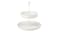 Serving stand, two tiers, white