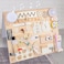 DYI Busy Board for kids Wooden Montessori Toys for Toddlers 3 Years Locks &amp; Latches Board Infant Travel Toy Toddler Sensory Board Activity Board Cube with Drawing Board