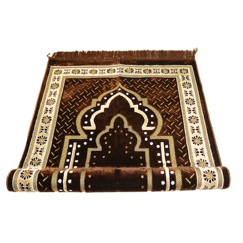 STARGOLD Traditional Turkish Prayer Mat 70x110 cm Large Portable Multicolor Islamic Prayer Rug, Janamaz Sajjadah For Men And Women