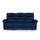 In House Velvet Triple Recliner Chair - Dark Blue - NZ60