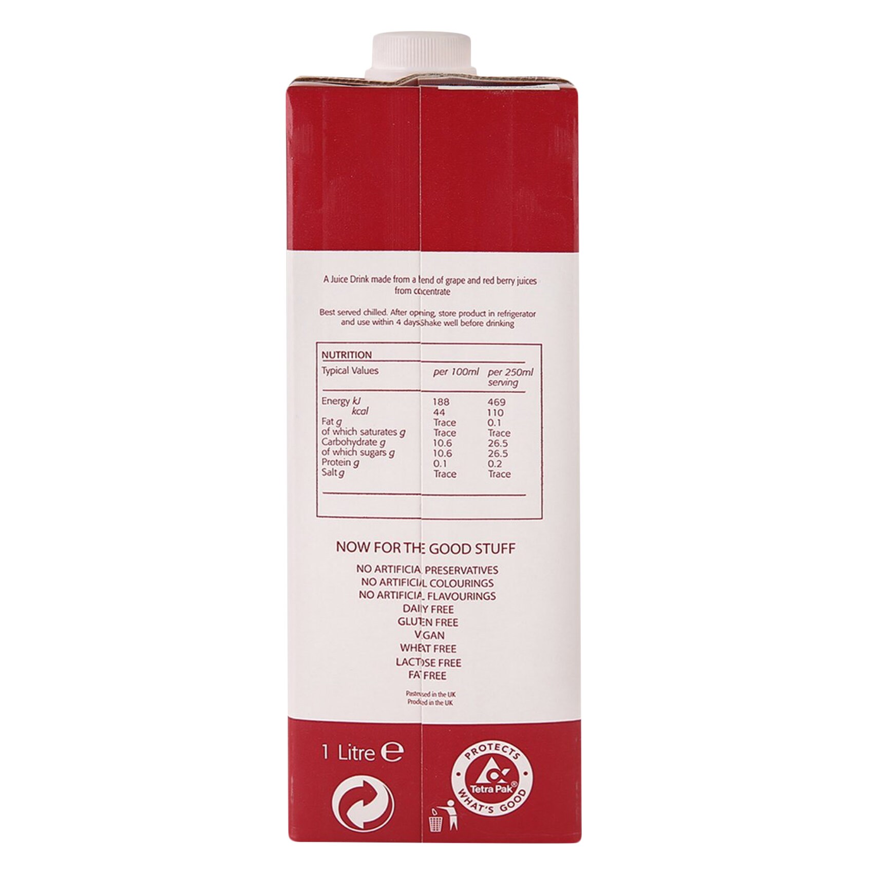 The Berry Company Juice Drink Subberries 1 Liter product thumbnail 2