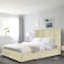 In House Berlin Velvet Bed Frame - Queen - 200x160 cm - Beige