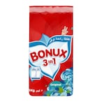 Buy Bonux original 3 in 1 detergent powder high foam 5 Kg in Saudi Arabia