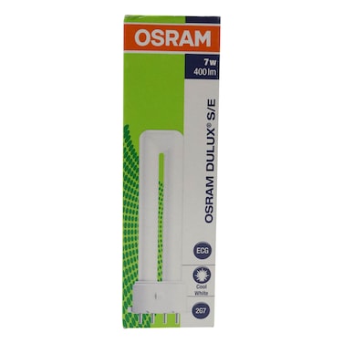 Osram 2G7 Dulux S/E Fluorescent Lamp 7W White