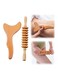 2 Pcs Wood Therapy Massage Tools Lymphatic Drainage Massager Body Sculpting Tool Maderoterapia Kit Maderotherapy Colombiana Wood Therapy Tools Wooden Lymphatic Drainage Tool Anti Cellulite Massage Set