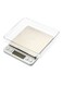 Generic I2000 Digital Weighing Scale With Tray Silver/Bronze/Clear 16X13X3.5Centimeter