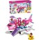 Fitto Airplane Jet Station Playset, Toddler Pink Dream Jet Plane, With Toy Accessory, Toys Set for Age 3-9 Toddlers Kids Girls, Pink