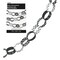 Midnight Black Deco Dot Paper Chain 5Ft