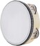 Mike Music Hand Held Tambourine Drum 6 Inch Bell Birch Metal Jingles Percussion Gift Musical Educational Toy Instrument For Ktv Party Kids Games (6 Inch, White)