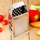 Royalford Stainless Steel 4 Side Grater, 9 Inch, RF10292 Grate, Slice And Zest Sharp Blade &amp; Easy Grip Handle Best For Parmesan Cheese, Vegetables, Ginger, silver
