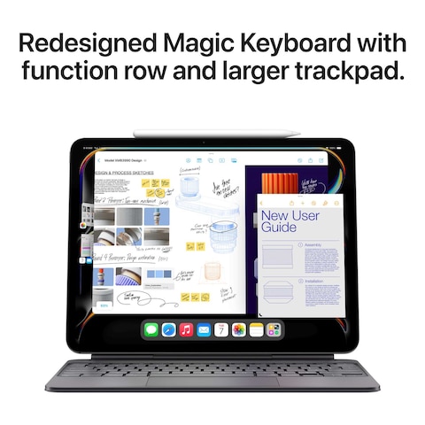 Apple iPad Pro 11 Tablet, 2TB, Silver, 16GB RAM, 11-Inch, 12 MP Camera, Ultra Retina XDR Display, Wi-Fi and 5G with Standard Glass