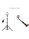 Generic - 2-In-1 Extendable Tripod Selfie Stick Mount With Wireless Remote Control Black