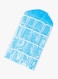 16-Pockets Wardrobe Hanging Storage Bag Clear/Blue 42 x 78centimeter