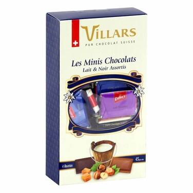 Villars Assorted Mini Milk And Dark Chocolate Bar 250g