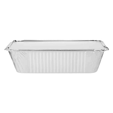 Aluminium Container 890Cc With Lid Medium