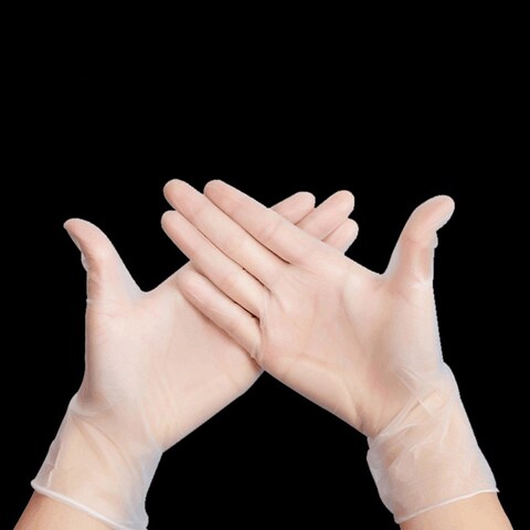 Generic-M 100Pcs Non-medical Disposable Glove PVC Gloves for Kitchen Cooking Cleaning Multi-Purpose Gloves