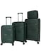 Morano Hard-Side Luggage Set For Unisex Polypropylene Lightweight 4 Double Wheeled Suitcase With Built-In TSA Type Lock (4 Pcs, Green)