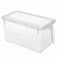Awanto 3Pcs 5L Plastic Kitchen Storage Box Storage Containers Refrigerator Storage Boxes  Vegetable Meat Storage Boxes Bathroom  Storage Box