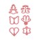 Generic Biscuit Moulds, 6Pcs Mould For Baking Biscuit, Rf10959, Cookie Cutters For Children, Baking Tools For The Kitchen, 6Pcs Different Shape Mould