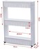 Generic Three Tier Slide Out Storage Tower In Bathroom Kitchen With Wheels