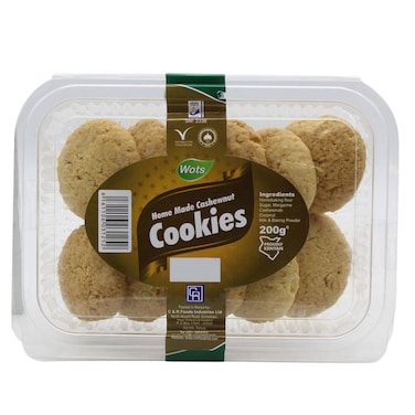 Wots Home Made Cashewnut Cookies 200g