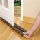 Saiyam Fabric Twin Door Draft Guard to Stop Unwanted Light and Stop Escaping of Cool Air from Air Conditioner Split for Doors and Windows (Coffee; 34.6 x 4.5 x 1.25 inch)