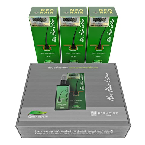 Pack Of 3 Green Wealth Neo Hair Lotion, 120ml