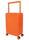 حقيبة سفر متينة للجنسين من Morano خفيفة الوزن، حقيبة باربع بعجلات دوارة مع قفل مدمج من TSA (برتقالي, Carry-On 20-Inch)