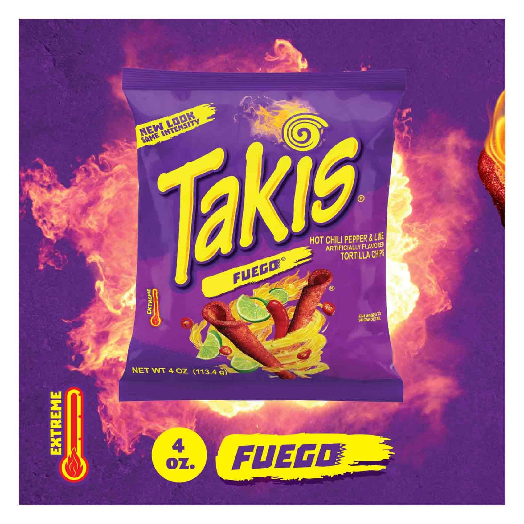 Takis Tortilla Chips Hot Chili Pepper And Lime 113g Online | Carrefour Qatar