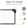 Wownect Projector Screen, 150 inch 16:9 Foldable Anti-Crease 4K Full HD Home Theater Projection Screen For Office Presentation Indoor Outdoor Movie Curtain Gaming Screen