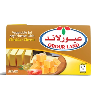 عبور لاند جبنة نباتي بطعم الجبنة الشيدر - 250 جرام
