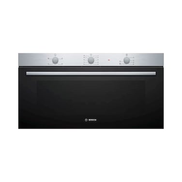 Bosch Series 2 Built In Oven 90X48 Cm Size 85 Liter Capacity Full Glass Inner Door With Extra Large Capacity Oven With Grey Enamel VBC011BR0M Stainless Steel
