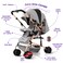 Teknum Reversible Trip Stroller w / Ace Diaper Bag - Grey