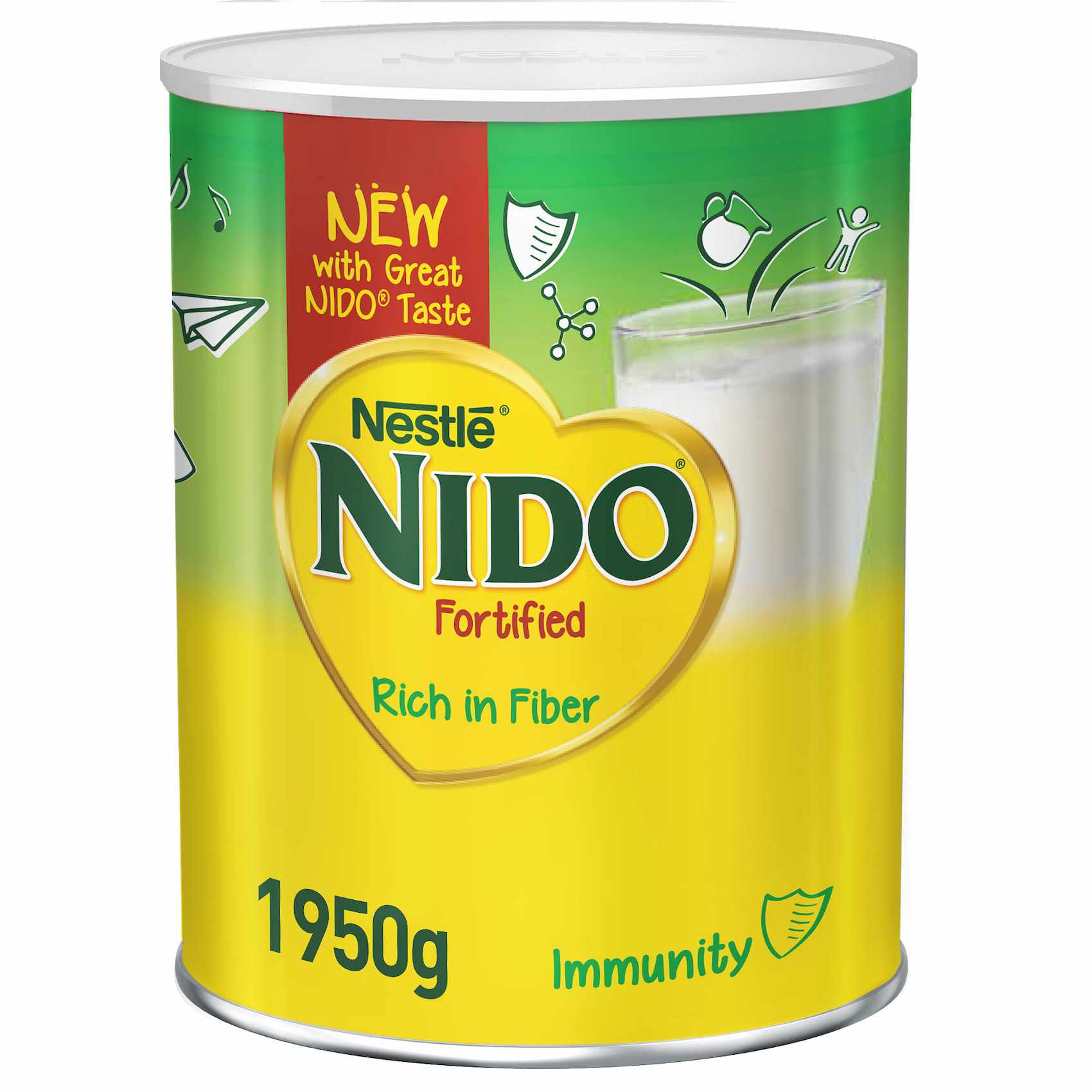 Nestle Nido Fortified Milk Powder Rich In Fiber Tin 1950g