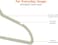 Velvet non-slip Suit Clothes Hangers,360&deg; rotating hook (100pc, Ivory)