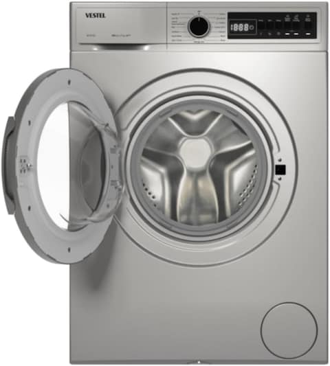 Vestel 7kg Front Load Washing Machine, 1000 RPM, ESMA Certified, A++ Energy, 15 Programmes, Giant &amp; Full Openning Door (180 Degree Openning), W710T2-DSS - 1 Year Full Warranty &amp; 5 Year Motor Warranty