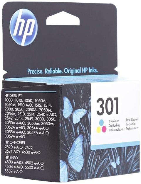 HP Ink Cartridge - 301, Multi Color