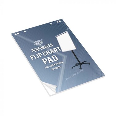 Buy Fis 20 Sheets Perforated Flip Chart Pad Blue/White Online ...