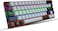 HXSJ V800 68 keys mechanical keyboard type-c wired blue/red switch black &amp; grey keycaps colorful led backlit gaming keyboard (Red Axis)
