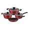 Tramontina Sicilia Cookware Set Red 4 PCS