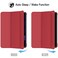 HYX Case For iPad 10th Generation Case 2022, iPad 10.9 Inch 2022 Slim PU Trifold Stand Cover, Red