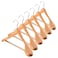 6 Pack ZOBER High-Grade Wide Shoulder Wooden Hangers (Natural Wood)