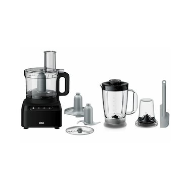 Braun PureEase Food Blender with Processor FP 3132, 2.1 L, 800 W, Dishwasher Safe, Black