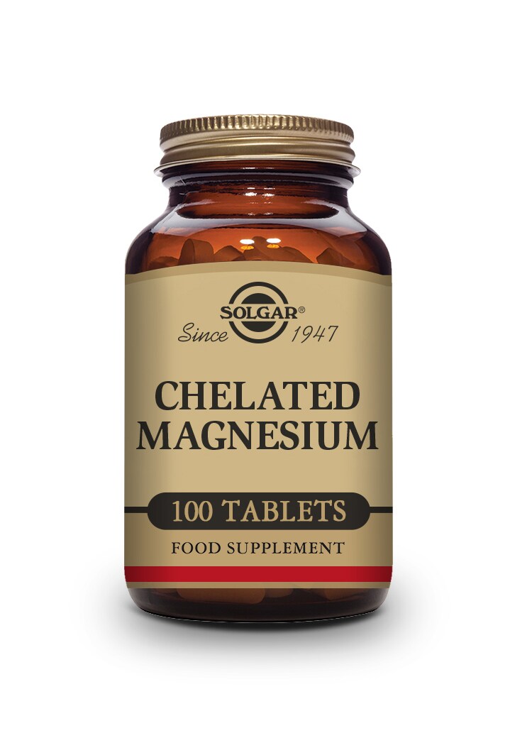 Buy Solgar Chelated Magnesium Tablets - Pack Of 100 Online | Carrefour UAE