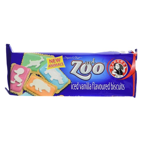 BAKERS BISCUIT ICED ZOO 150G