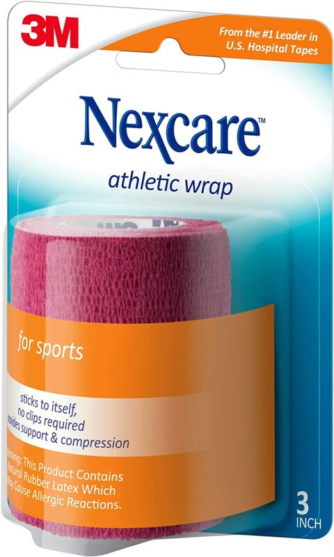 3M Nexcare CR3R Athletic Wrap, Red, 3x5 Yds