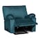In House Velvet Classic Recliner Chair - Dark Turquoise - H1