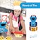 Createon Magna-Tiles Sesame Street Toys, Magnetic Kids Building Toys From Books, Cookie Monster S Shapes Magnet Tiles, Educational For Ages 3+, 17 Pieces, By
